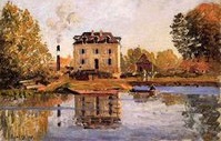 Alfred Sisley, The Factory in the Flood, 1863, Ordrupgaard Collection, Copenhagen, Denmark 