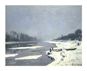 Claude Monet, Ice floes on the Seine at Bougival, 1867, Paris, Musée du Louvre