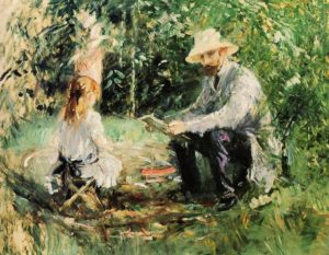 Berthe Morisot. Eugene Manet and Julie at Bougival, 1883, Musée Marmottan, Paris