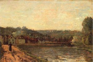 Pissarro, The banks of the Seine at Bougival,1871, Private Collection.